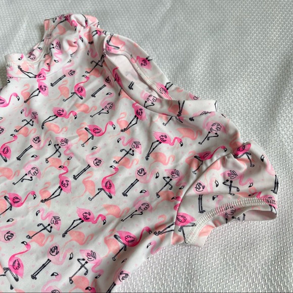 Flamingo Baby Girl Swimsuit Set 9-12m - Picture 7 of 9